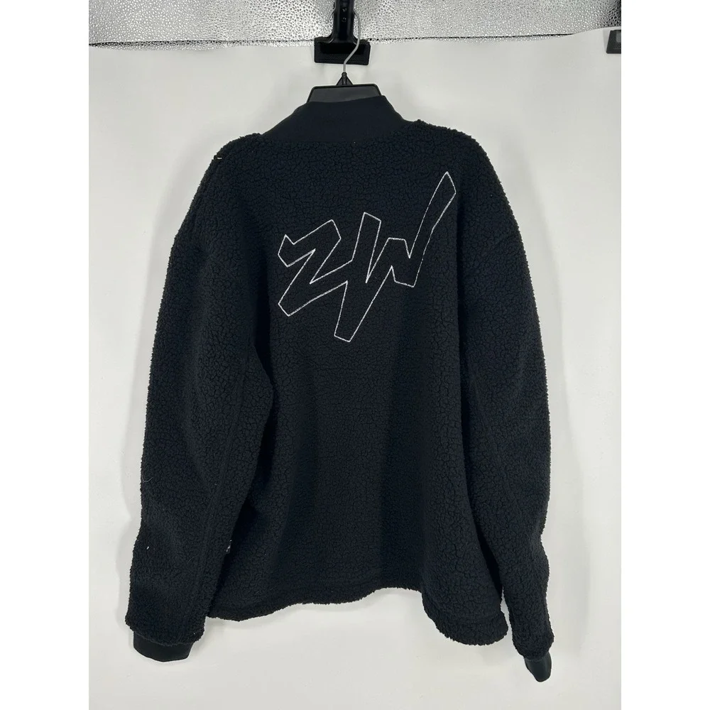Nike Air Jordan Zion Williamson Sherpa Button Up Jacket Fleece DX0665-010 Medium